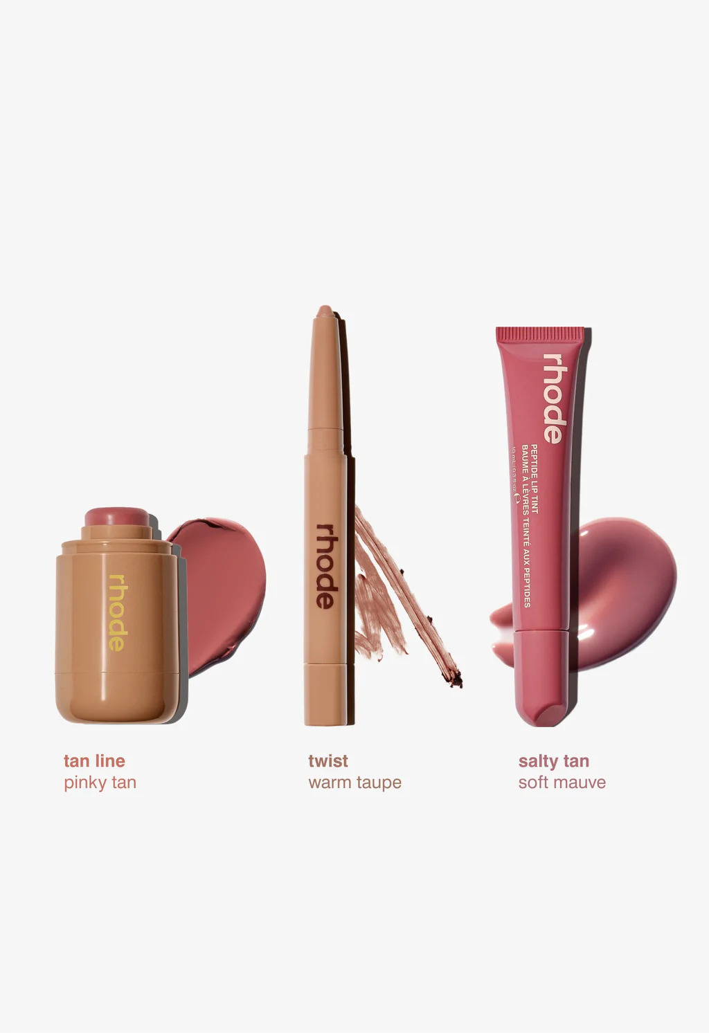 NEW LIMITED EDITION Набір із тріо для вуст і рум'ян RHODE The Edits BLUSH + LIP TRIO
